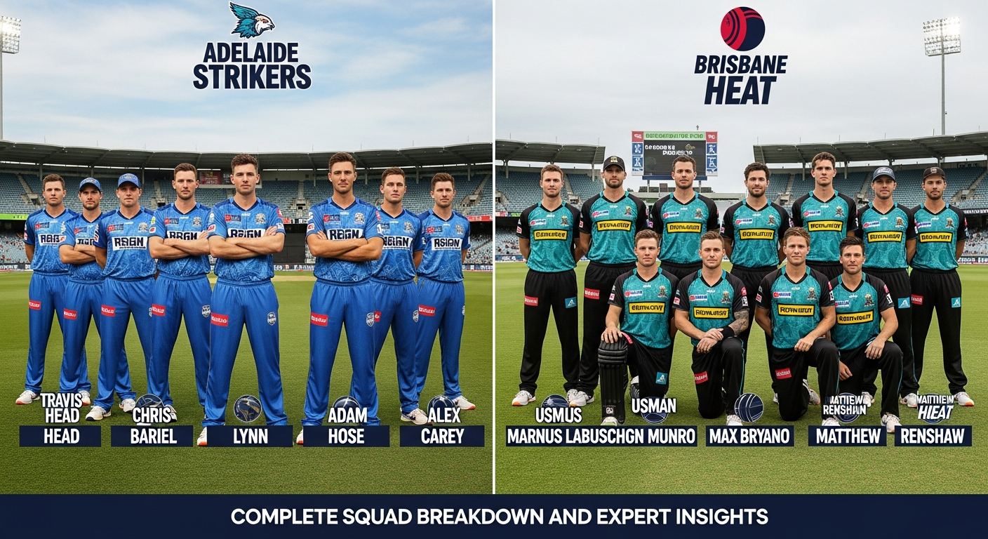Adelaide Strikers vs Brisbane Heat Players